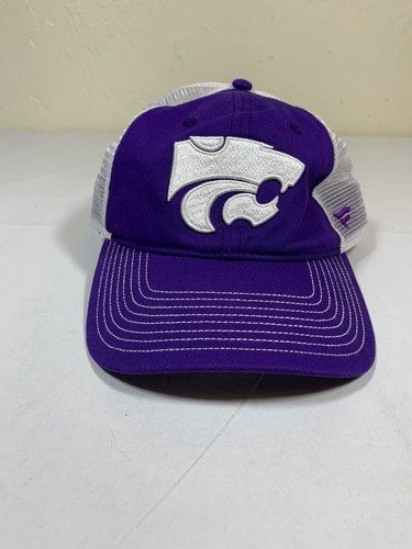 Kansas State Wildcats Purple White Embroidered Snapback Fanatics Hat Cap