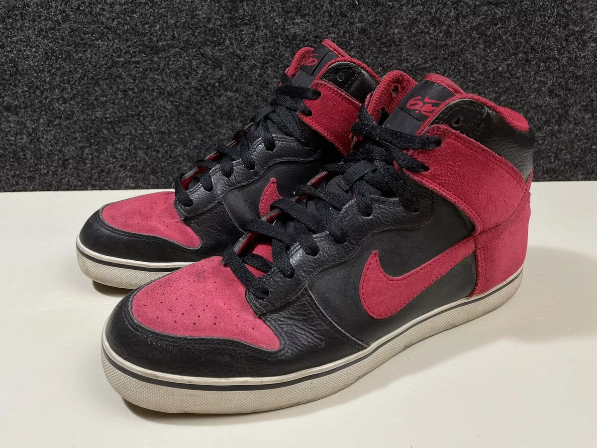 Gran universo editorial servidor Nike 6.0 High Dunk Red / Black Men&#039;s Sneaker Shoes Size 9 454056-002  2011 | eBay