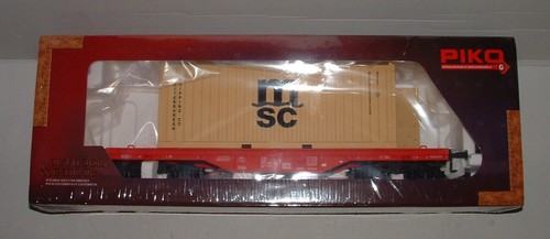 PIKO 37719 Flachwagen Rgs mit Ladung "MSC Container" DB 3911 391-2  G #V-844 | Zustand: Neu