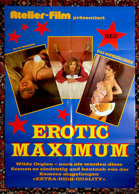 Atelier-Film, Plakat DIN A1, Erotic Maximum, Film-Plakat, Poster, Seltenheit gut