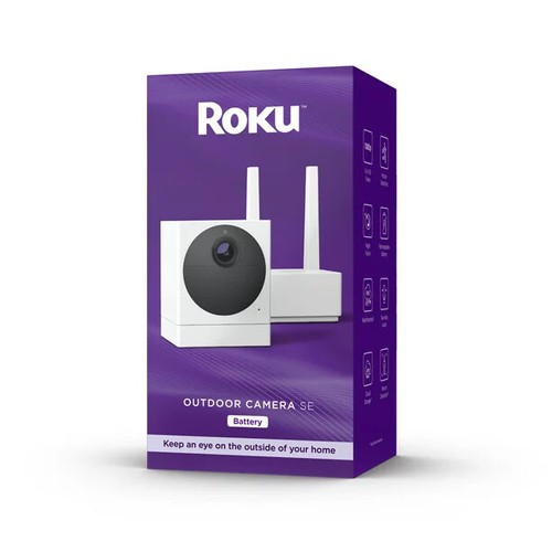 Roku CW1000R Smart Home Outdoor Camera SE Security Camera with Motion