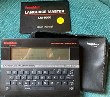 VTG 1988 Franklin Computer Language Master LM 3000 Dictionary Thesaurus Works