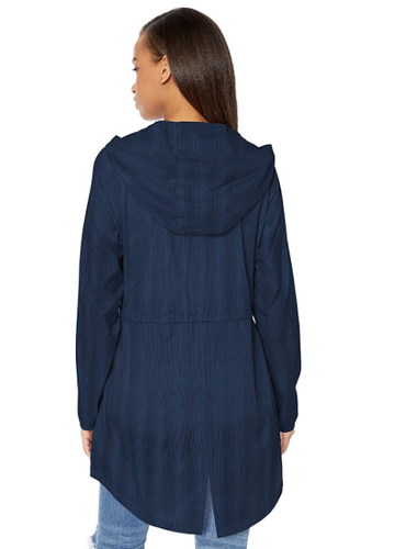 Columbia Women Work to Play Striped Jacket Navy Size S 6361 - Picture 2 of 4