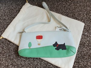 pale green clutch bag