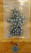 Jigheads 50 Steelhead Roundhead No Collar 2X Strong Hooks Jig Heads Choose Size