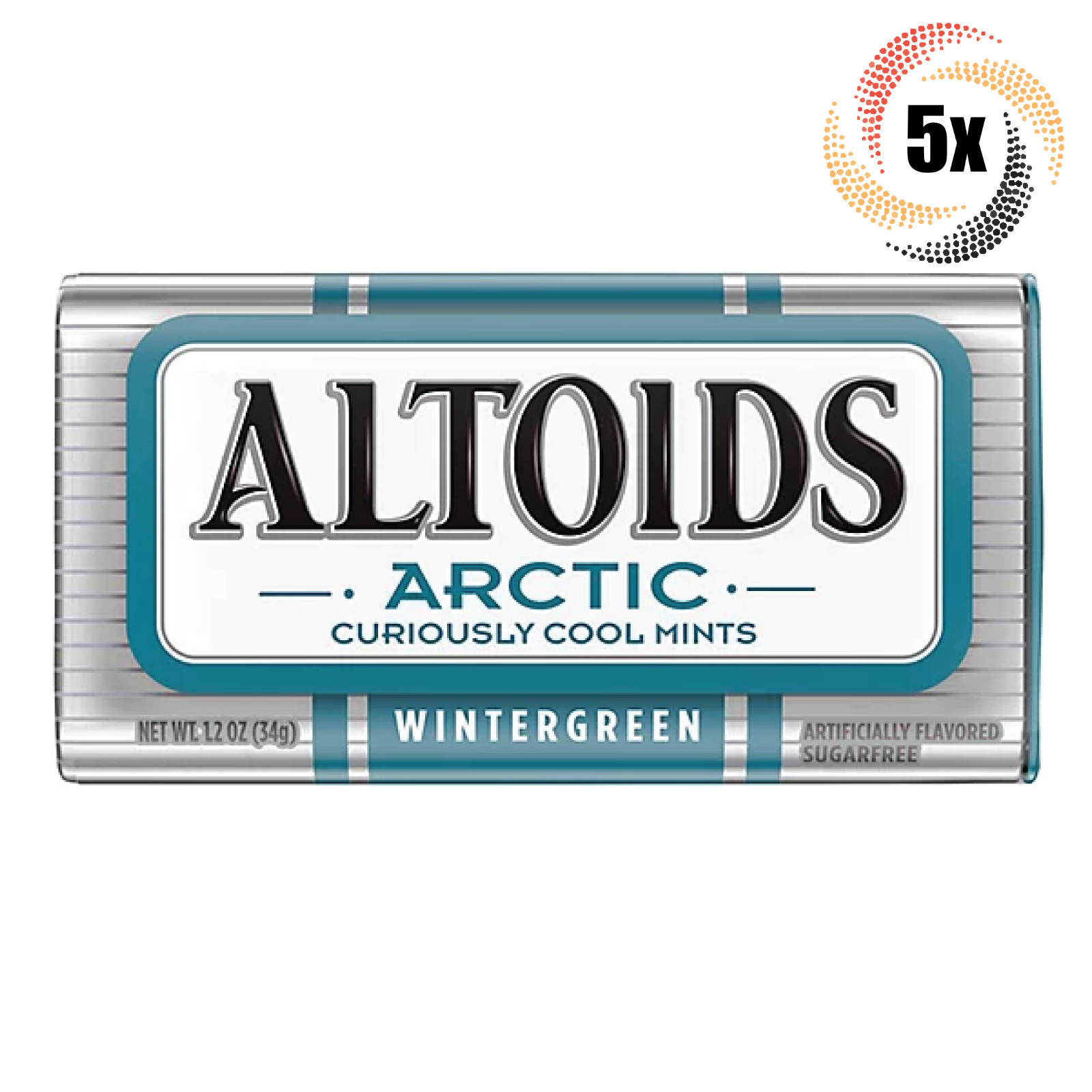 5 банок мятных леденцов Altoids со вкусом Арктической грушанки | по 50 штук в банке | Быстрая доставка