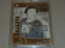 2004 ITG HEROES AND PROSPECTS HOCKEY CARD GRANT FUHR AUTOGRAPH AUTO SIGNED NHL