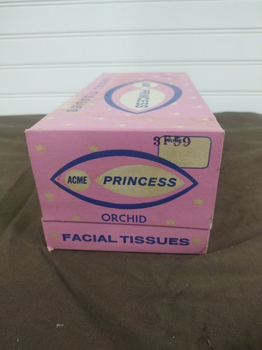 Rare Vintage Acme Princess Facial Tissues 200 2-ply Orchid NOS - Picture 3 of 5