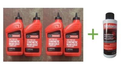 4x Quarts Ford Motorcraft ® SAE 75W-140 Synthetic Rear Axle