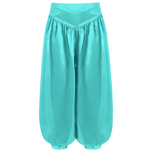 Kids Girls Satin Harem Pants Belly Dance Costume Tribal Arabic Palazzo Dancewear - Picture 38 of 81