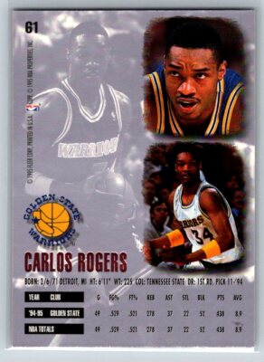 1995-96 Ultra #61 Carlos Rogers | eBay