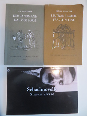 Schachnovelle, Der Sandmann + Das öde Haus, Leutmann Gustl + Fräulein Else