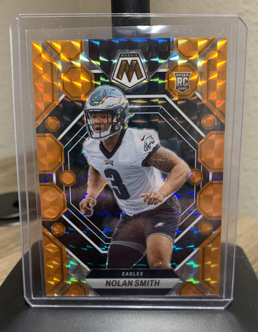 2023 Mosaic Football NOLAN SMITH RC Orange Mosaic Prizm  /199 #353 Eagles
