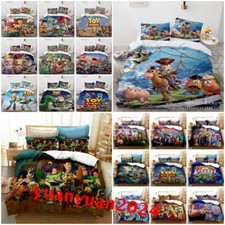 Kids Toy Story 3D Duvet Cover Pillowcases Single Double King Bedding Set Gift UK