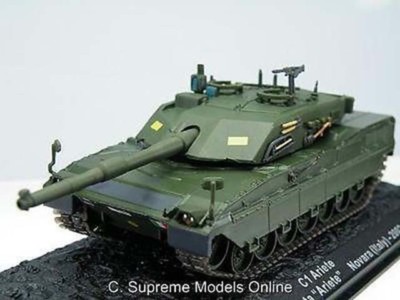 Le char italien C1 Ariete en miniature par Ixo Models et Altaya au 1