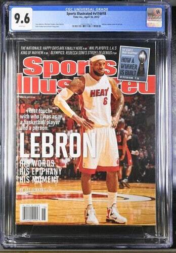 2012 Sports Illustrated Graded Magazine LeBron James Cover Newsstand CGC 9.6