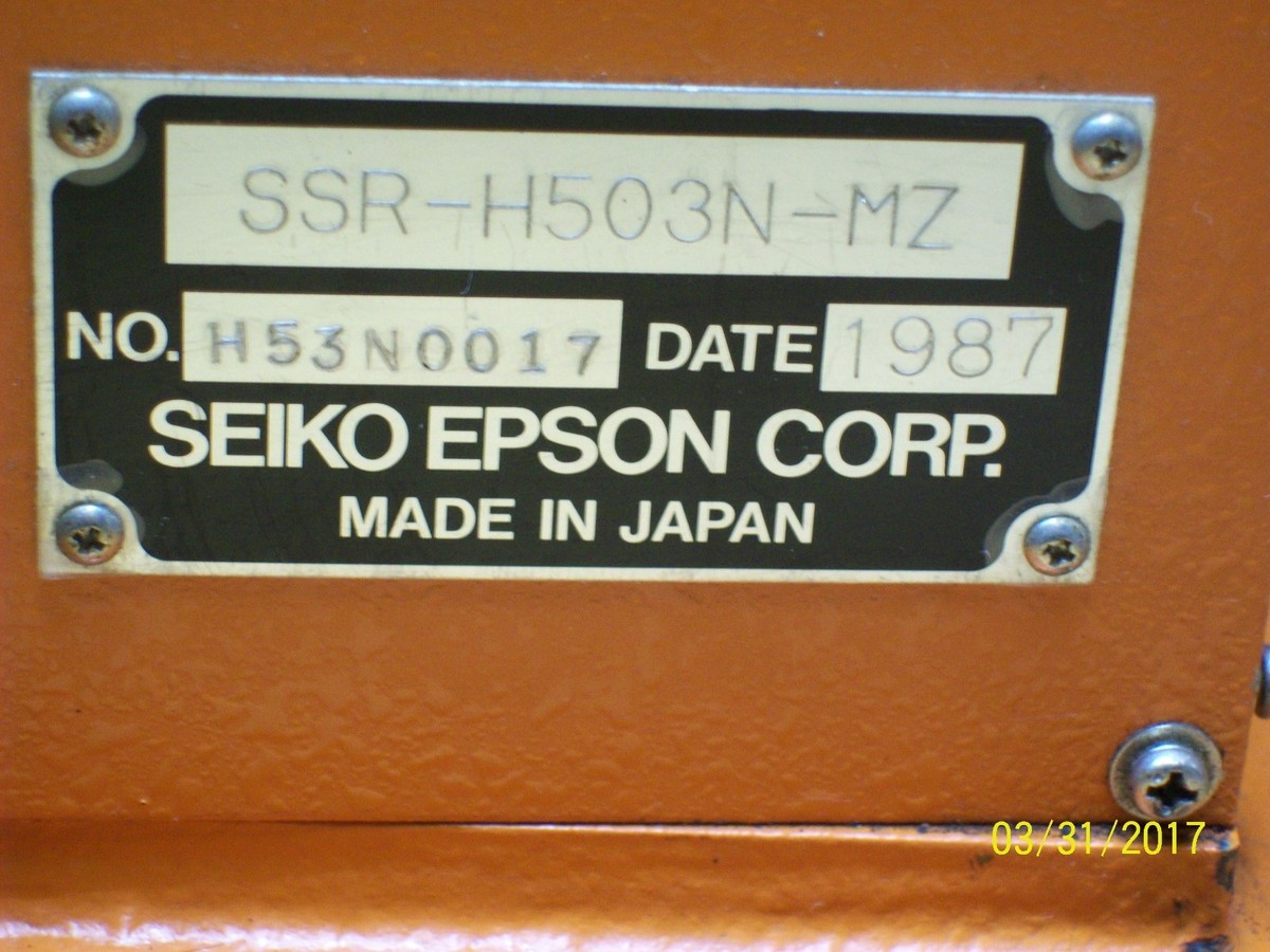 SEIKO EPSON ACCUSEMBLER CONTROLLER with ROBOT ROBOTIC TT8030 SEIKO EPSON ACCUSEMBLER CONTROLLER with ROBOT ROBOTIC TT8030