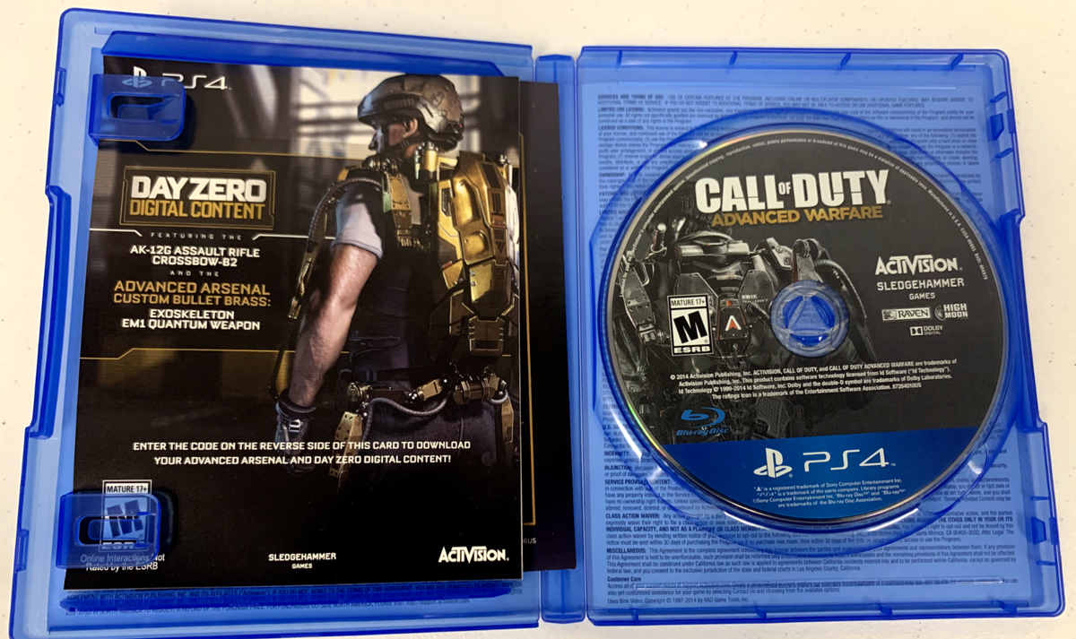 PS4 Call of Duty Advanced Warfare with Day Zero Edition with