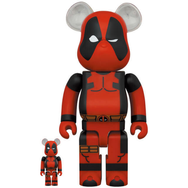 BE@RBRICK DEADPOOL 100% & 400% MARVEL MEDICOM TOY BEARBRICK BE@RBRICK DEADPOOL 100% & 400% MARVEL MEDICOM TOY BEARBRICK