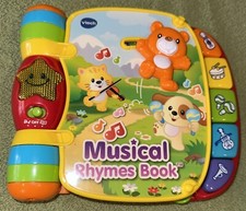 Vtech Musical Rhymes Book Music  Songs Toys - 6 Months to 3 Years