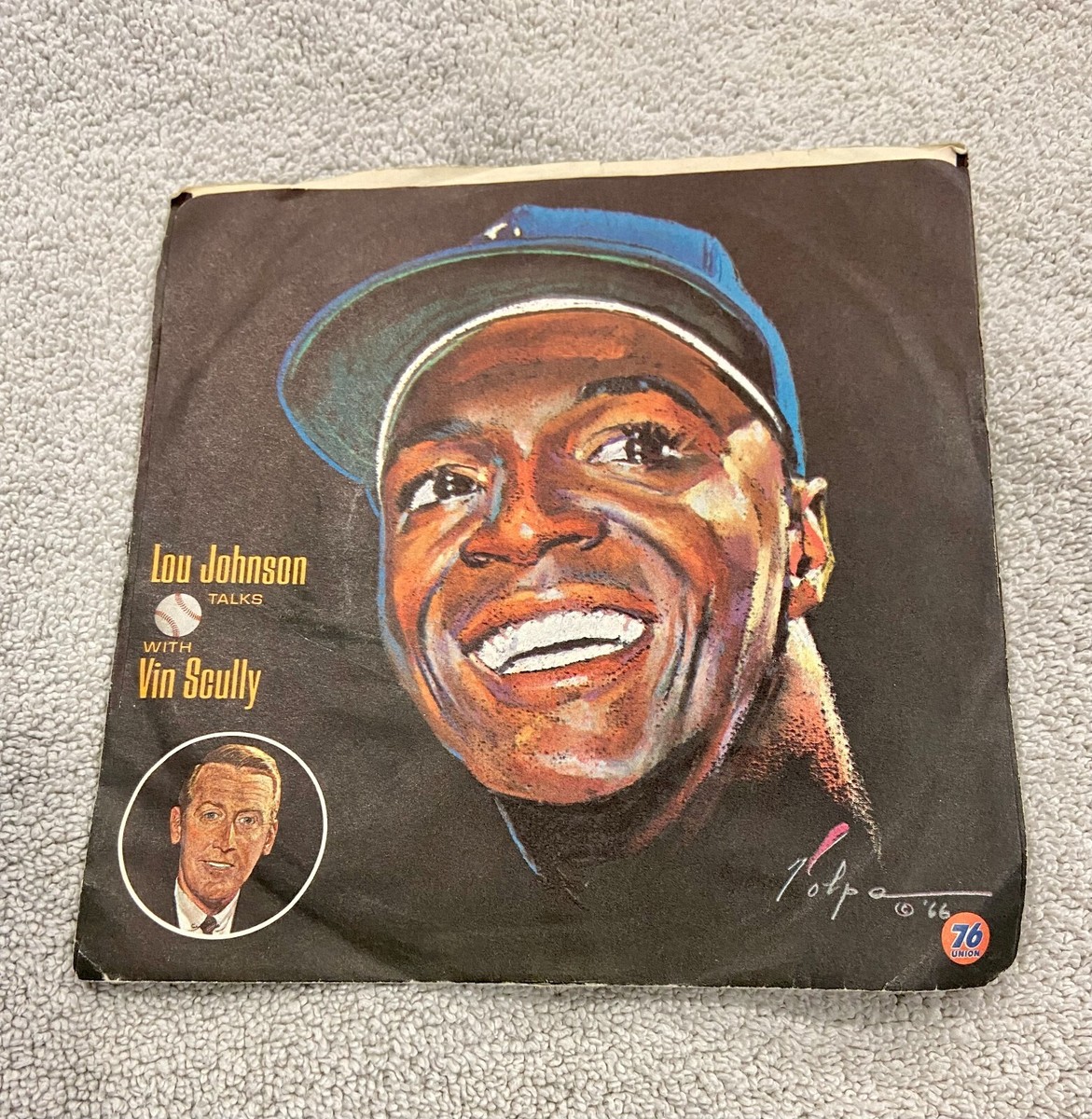 Vin Scully talks with Lou Johnson / Jim Lefebvre 33-1/3 RPM