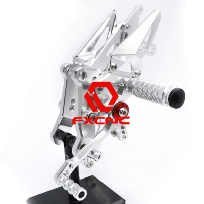 CNC Front Rearsets Foot Pegs  Footrest Rest Footpegs For LF150-10T(KPS150）Silver