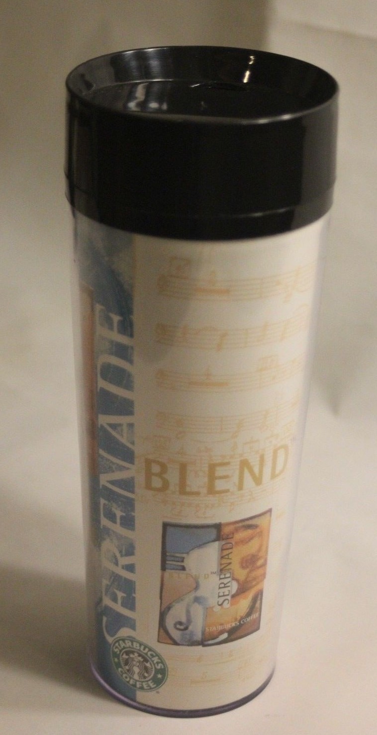 Starbucks Coffee Serenade Blend 1998 20oz ThermoServ Plastic Travel