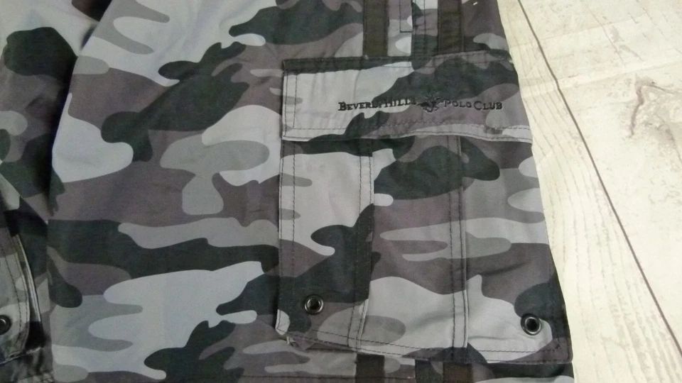Pantalones Cortos de Natación Beverly Hills Polo Club Para Hombre Camuflados Carga Talla M Foto 2 de 4