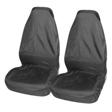 FOR VAUXHALL CORSA D 2007 ON - Waterproof Front Car Seat Covers Protectors Black