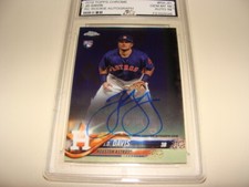 J.D. DAVIS 2018 TOPPS CHROME AUTO #RA-JD ASTROS ROOKIE AUTOGRAPH GEM MT 10