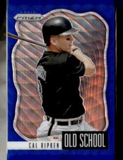 (3876) 2021 Panini Prizm Cal Ripken Old School Blue Wave Prizm #/60 Orioles