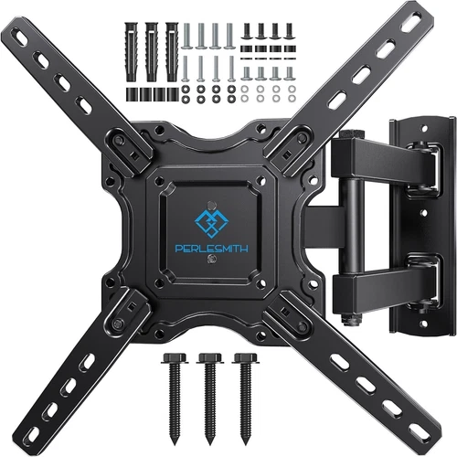 PERLESMITH TV Wall bracket for most 26-60 inch Plasma & Curved TV up to 35kg,