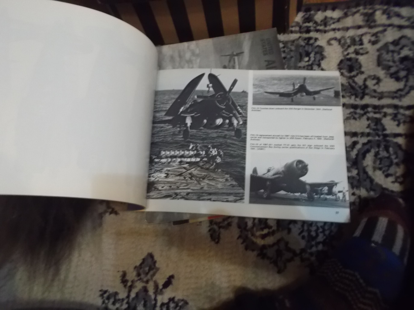 Lot of 8 WWll Aircraft Books - Softcover - P-38, P-51, B-25A, F4U, FW190