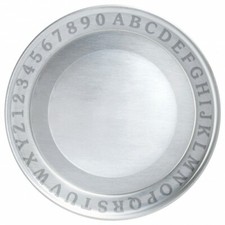 A B C Plate by Woodbury Pewter, Shiny
