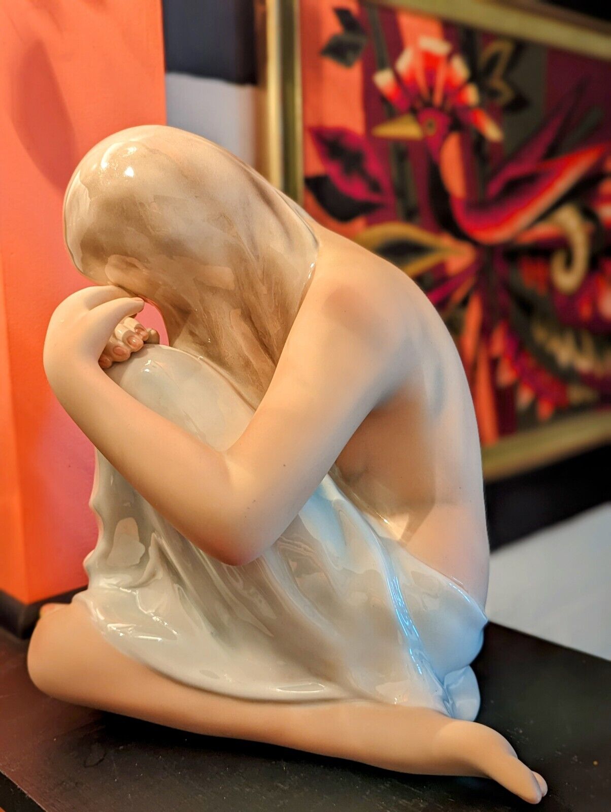 Gorgeous Favaro Cecchetto Italy Sculpture Women Nude Porcelain 