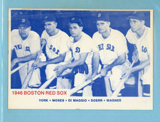 1975 TCMA 1946 Boston Red Sox Complete Set of 43 Baseball Cards NM