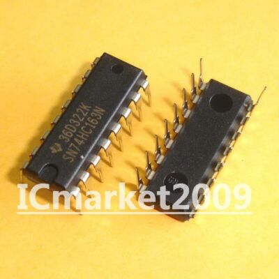 50 PCS SN74HC163N DIP-16 74HC163 74HC163N 4-Bit Synchronous Binary Counters CHIP