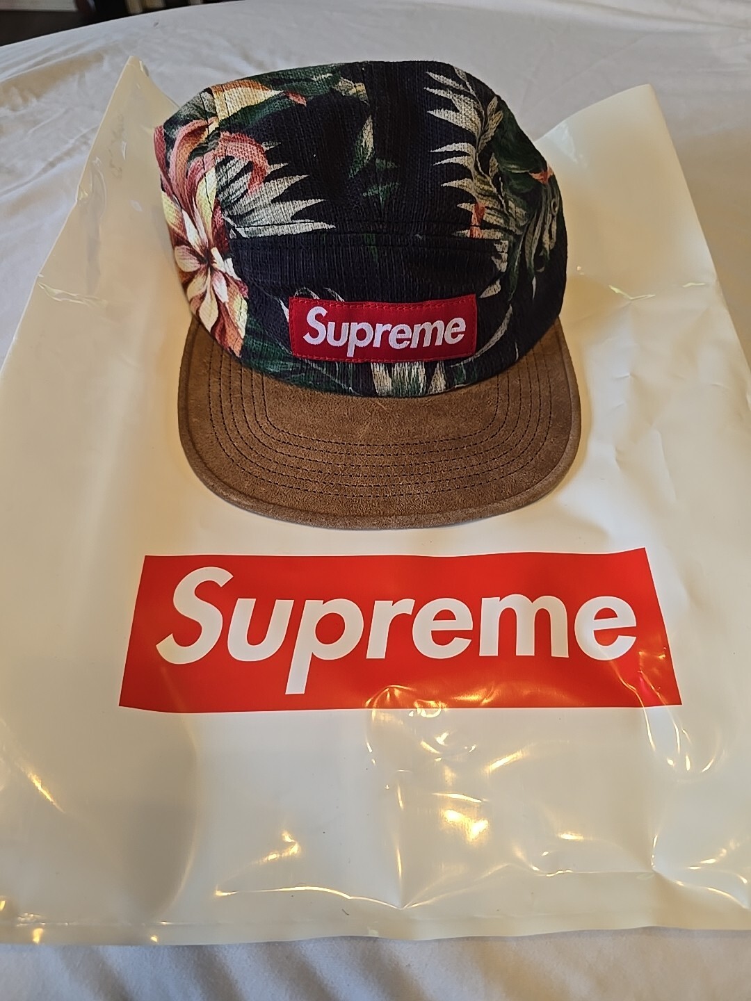 Supreme Floral Jacquard Camp Cap 