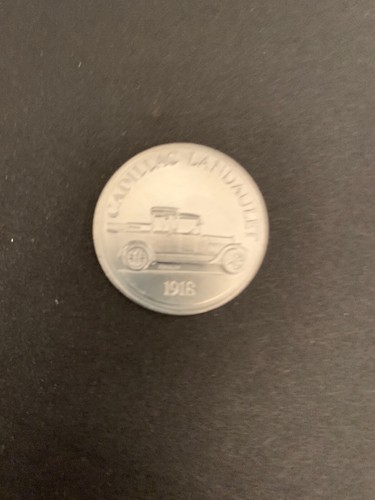 Vintage Cadillac Landaulet 1918 Sunoco Franklin Mint Silver Tone Coin Series 1