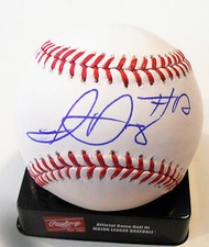 Isan Diaz Signed Official Major League Baseball W/COA Milwaukee Brewers