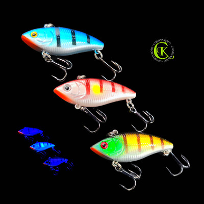 3x 5,2cm JigBait Spin Jig Blade Runner SpinJig Jig Chatterbait Wobbler Raubfisch