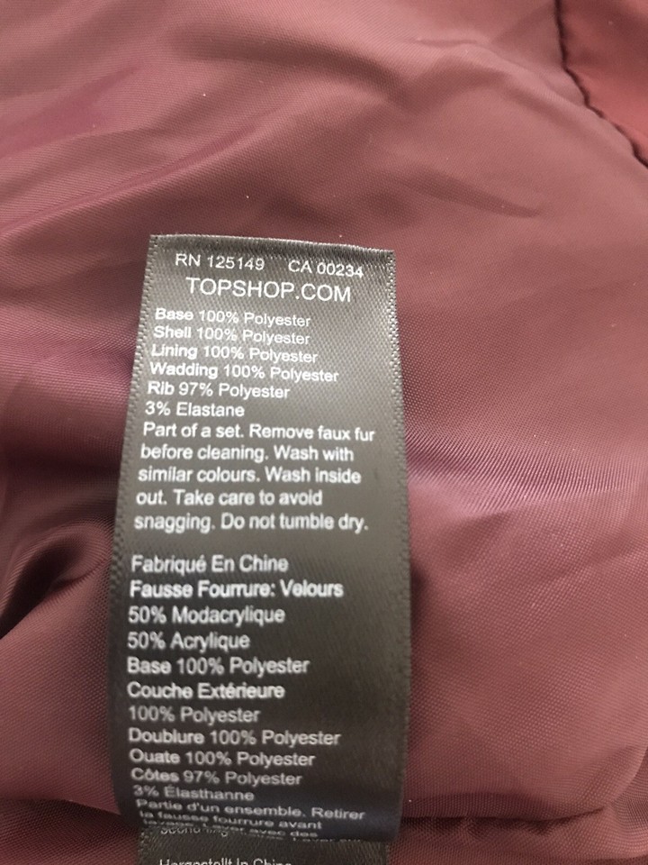 JACK FAUX FUR TRIM PUFFER JACKET SIZE US 6 UK 10 00 eBay