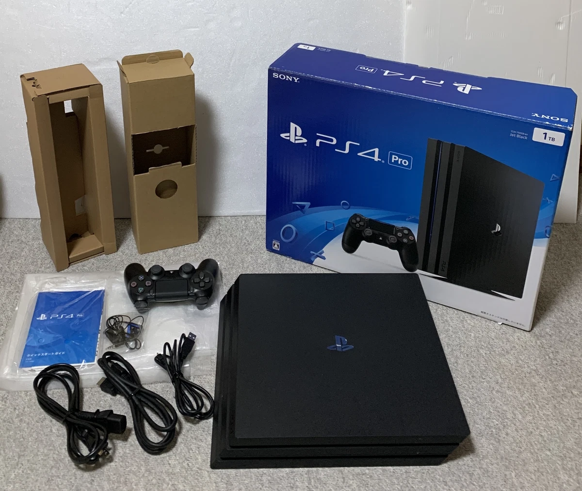 Sony PlayStation 4 Pro 1TB Jet Black Console CUH-7000BB01 With Box Japan  FedEx