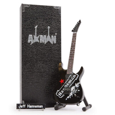 Jeff Hanneman Gitarre Miniatur Nachbau | Slayer | Handgefertigte Musik Geschenke