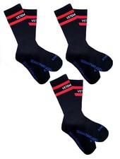 3-Pack  3 pairs VETEMENTS Sexual Fantasies Men's Socks - Black - One Size