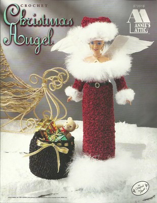 Christmas Angel Crochet Thread Pattern Fashion Doll Annie's Attic 11 1/2'' 870918
