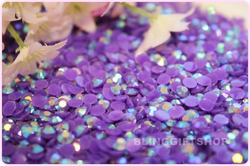 Pack of 100,000 Size 3mm RESIN FLAT BACK RHINESTONES DIAMANTE GLUEFIX CRAFT GEMS - Picture 59 of 62