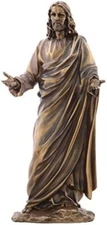 US 12.13 Inch Jesus (Son of God) with Open Arms Cold Cast Bronze Figurine