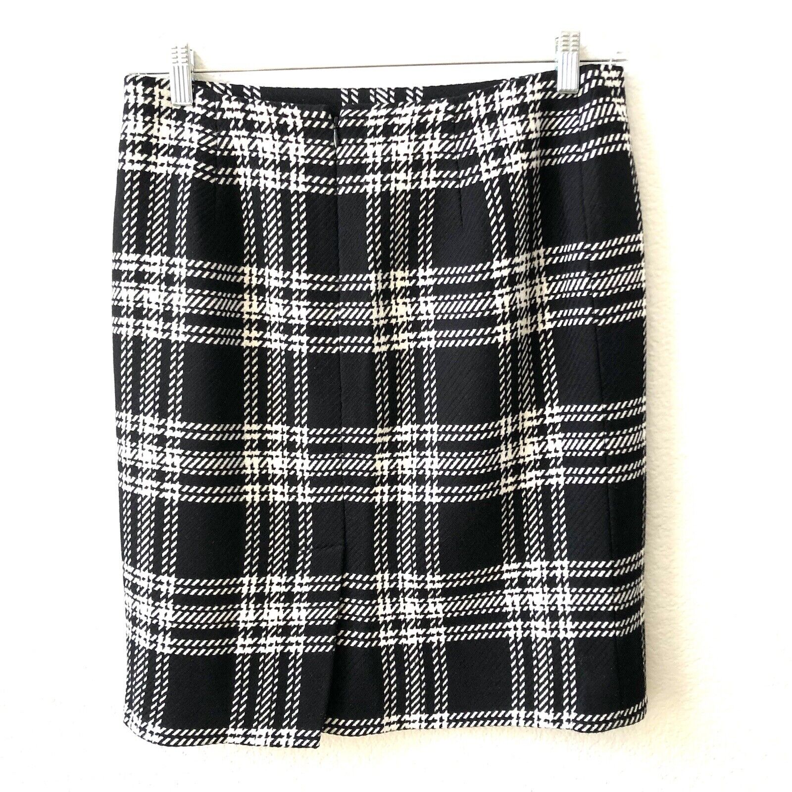 Talbots Women's Plaid Black White Skirt Size 10 P… - image 3