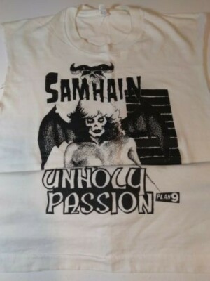 トップス 80's Samhain 'unholy passion' tee Vintage Samhain 